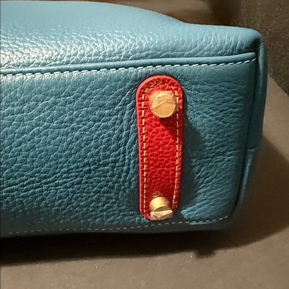 J. McLaughlin Teal Leather Shoulder Bag - Picture 5 of 11